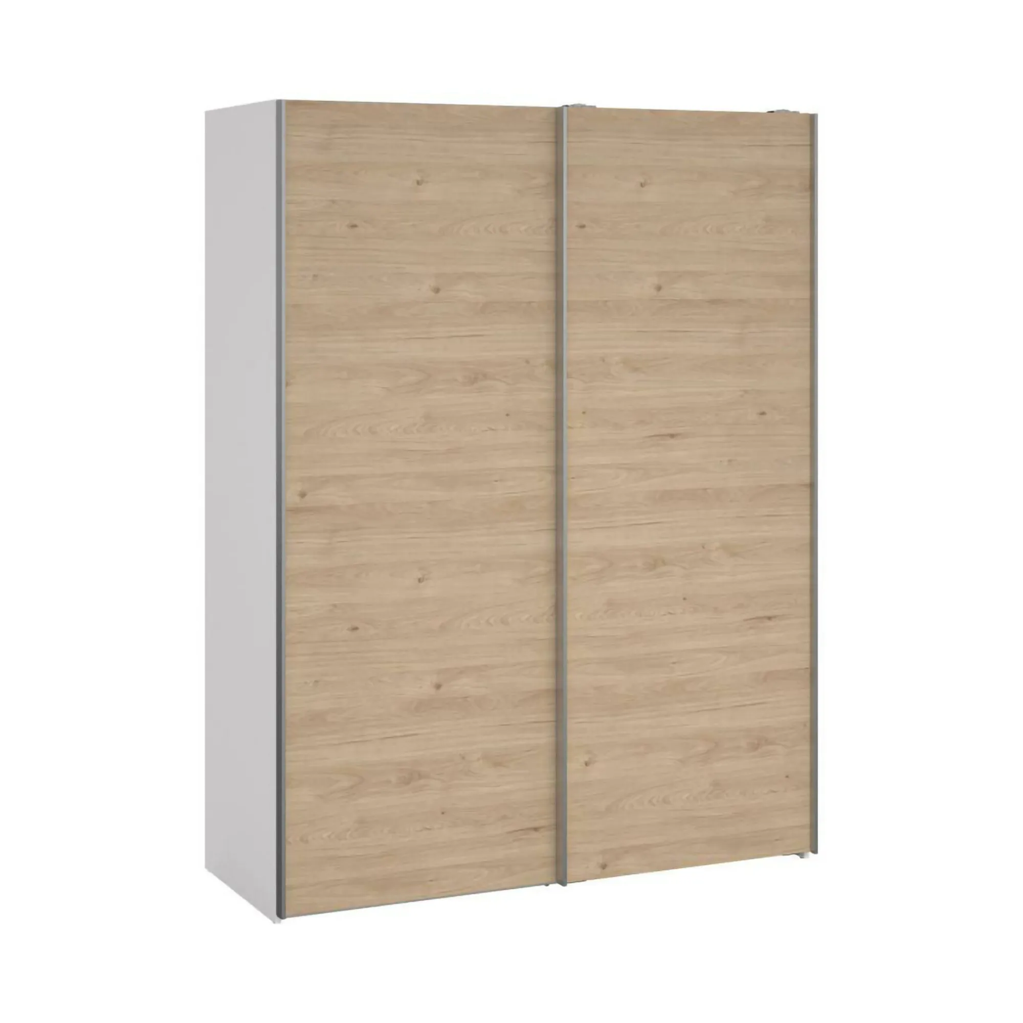 Guardaroba 2 ante Dstang, 61x150 h200 cm, Bianco e Rovere<Dmora Flash Sale
