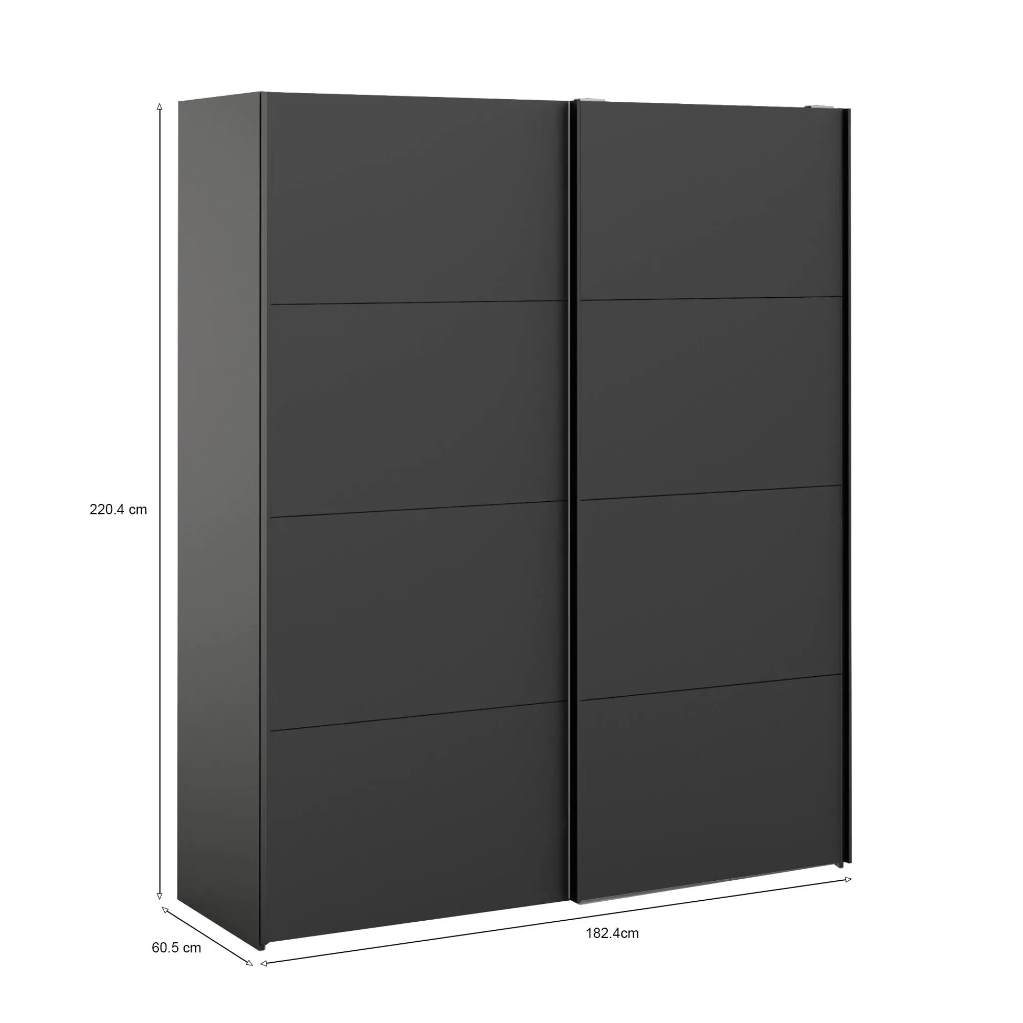 Guardaroba 2 ante Dstatut, 61x182 h220 cm,<Dmora Sale