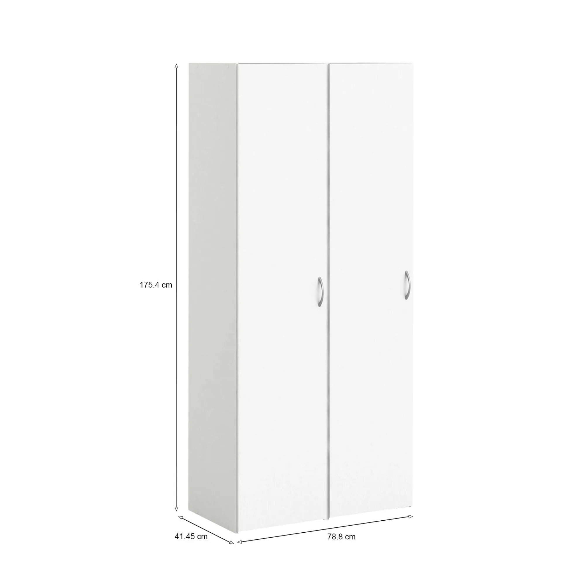 Guardaroba 2 ante Dtessar, 79x41 h175 cm,<Dmora New