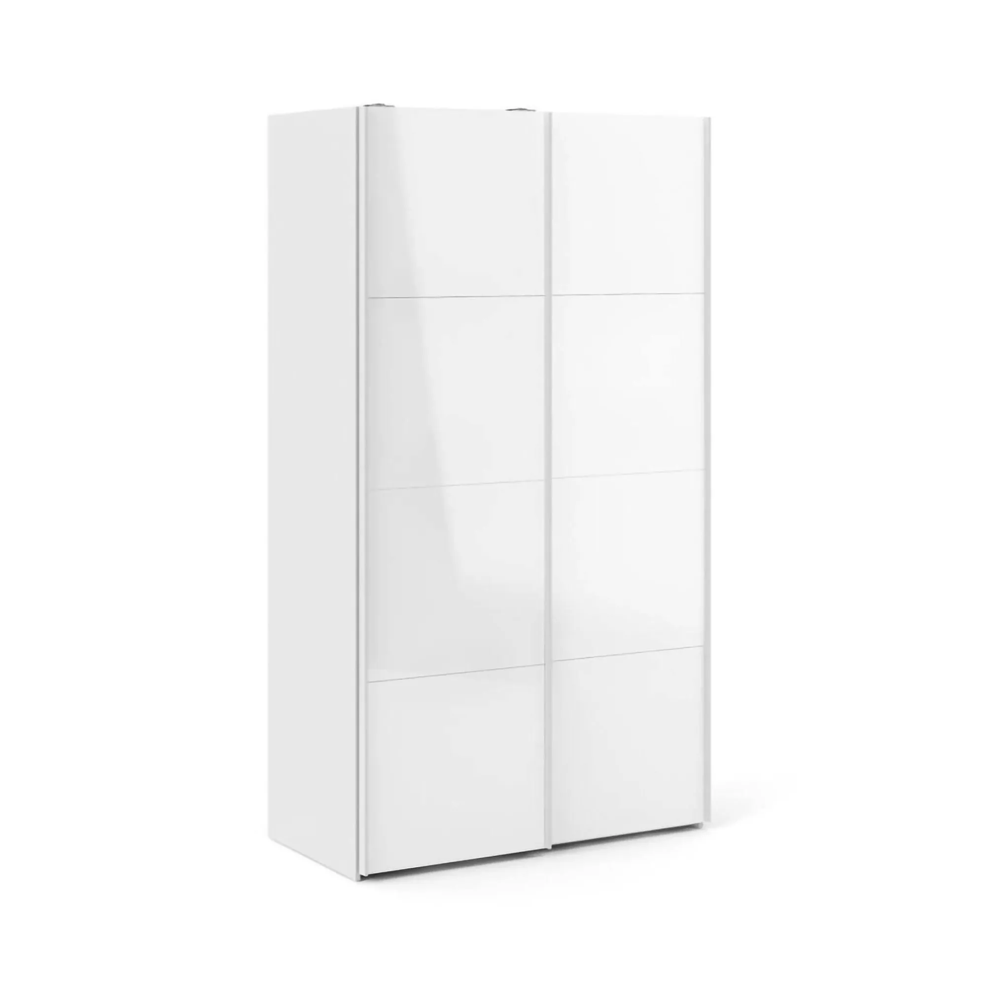 Guardaroba 2 ante Fabre, Mobile camera da letto, Cabina armadio portabiti, Armadio appendiabiti, 62x122 h220 cm, Bianco<Dmora Shop