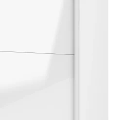 Guardaroba 2 ante Fabre, Mobile camera da letto, Cabina armadio portabiti, Armadio appendiabiti, 62x122 h220 cm, Bianco<Dmora Shop