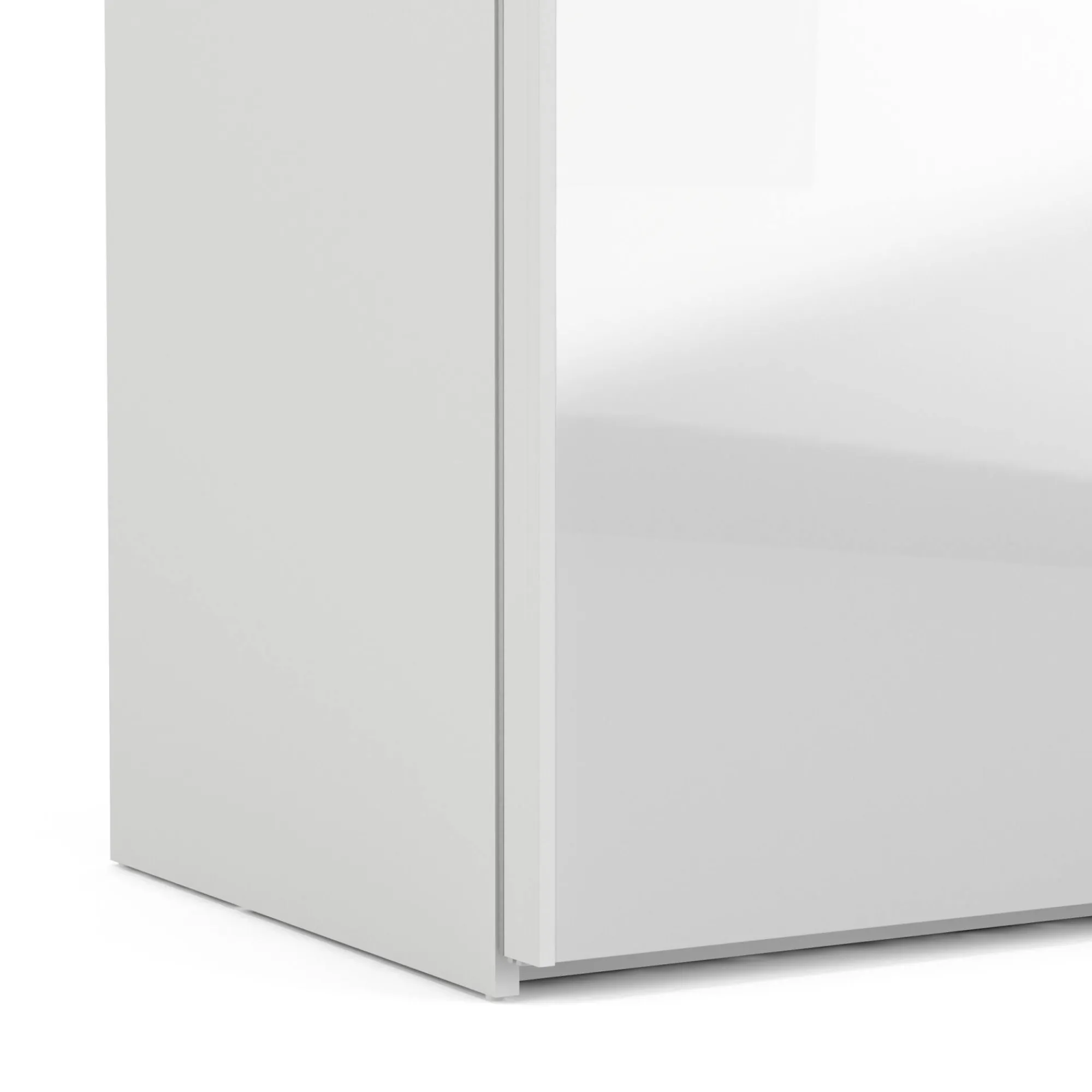 Guardaroba 2 ante Fabre, Mobile camera da letto, Cabina armadio portabiti, Armadio appendiabiti, 62x122 h220 cm, Bianco<Dmora Shop