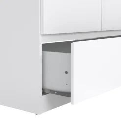 Guardaroba 2 ante Kab, 99x50 h201 cm, Bianco<Dmora Fashion