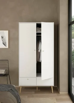 Guardaroba 2 ante Kahina, 58x99 h200 cm,<Dmora Shop