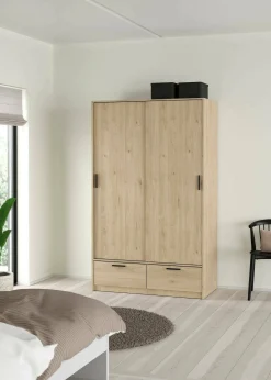 Guardaroba 2 ante Kammuri, 60x121 h200 cm,<Dmora Discount