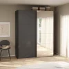 Guardaroba 2 ante Malakas, 65x179 h220 cm, e Trasparente<Dmora Discount