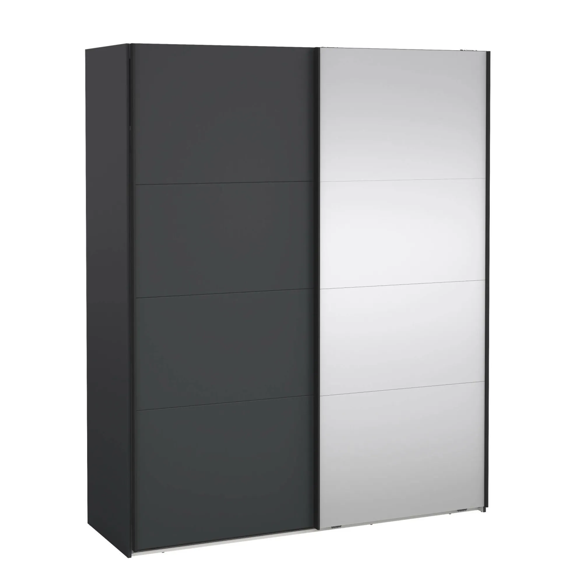 Guardaroba 2 ante Malakas, 65x179 h220 cm, e Trasparente<Dmora Discount