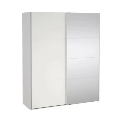 Guardaroba 2 ante Malakas, 65x179 h220 cm, e Trasparente<Dmora Store
