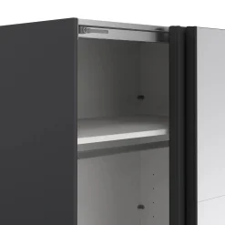 Guardaroba 2 ante Malakas, 65x179 h220 cm, e Trasparente<Dmora Discount