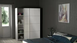 Guardaroba 2 ante Maurice, 61x150 h200 cm, Bianco<Dmora Sale