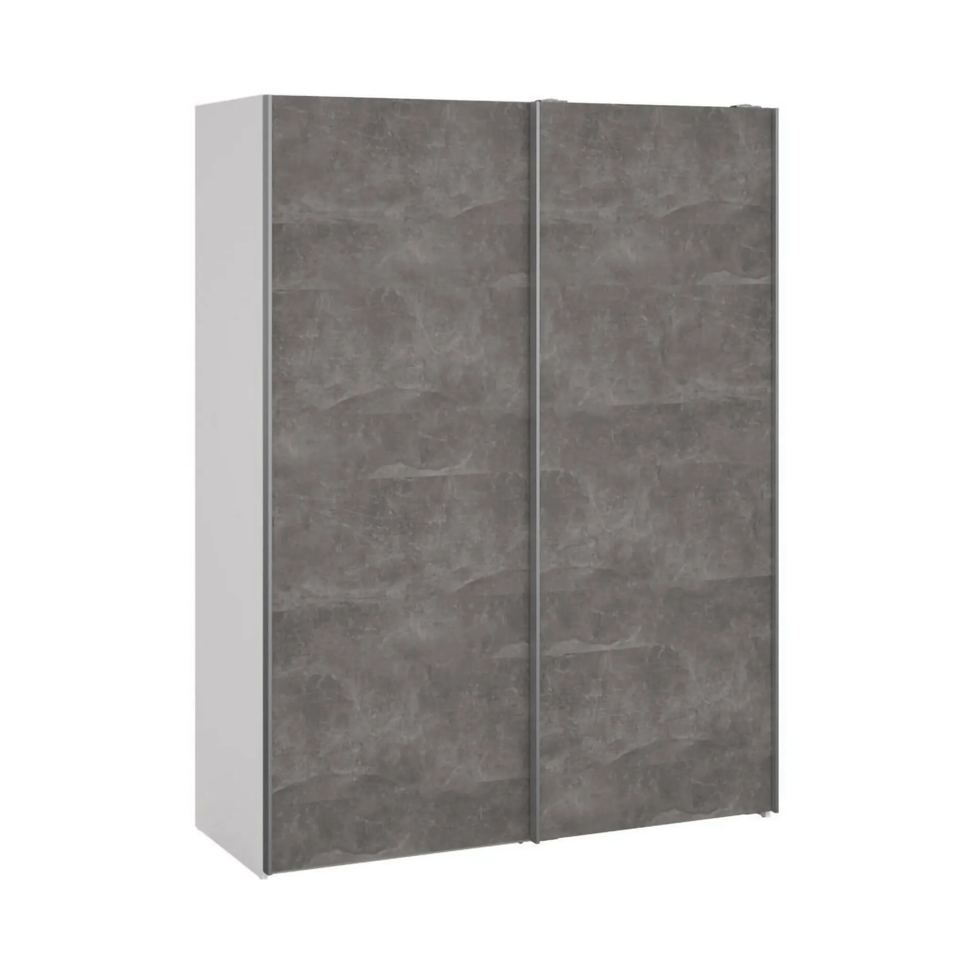 Guardaroba 2 ante Maurice, 61x150 h200 cm, Bianco e Grigio<Dmora Best
