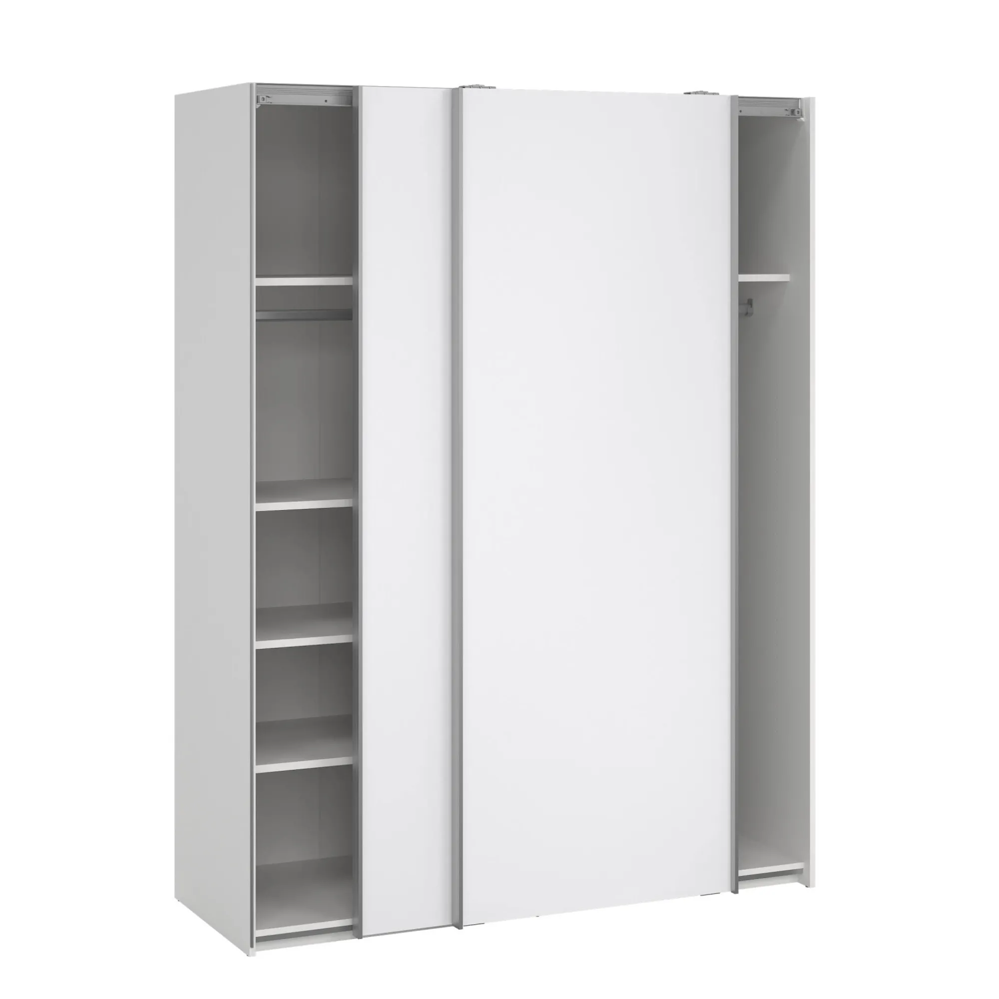 Guardaroba 2 ante Maurice, 61x150 h200 cm, Bianco<Dmora Sale