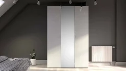 Guardaroba 3 ante Megi, 147x60 h219 cm, Bianco<Dmora Online