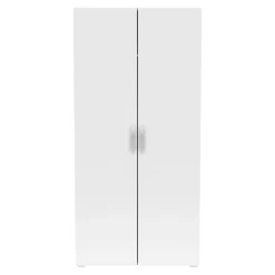 Guardaroba 2 ante Ockhi, 79x52 h166 cm, Rovere e Bianco opaco<Dmora Cheap