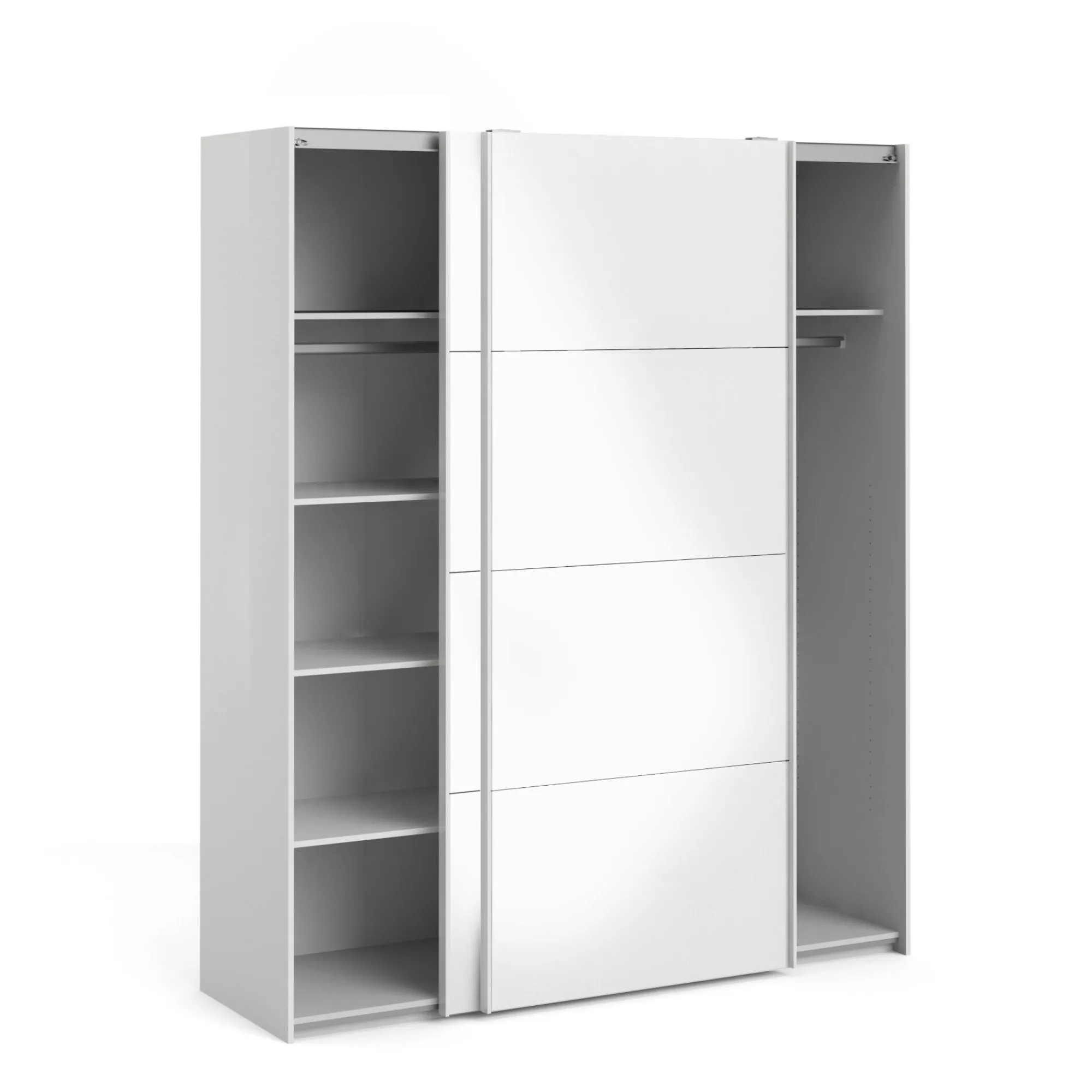 Guardaroba 2 ante Paeng, 61x182 h220 cm, Bianco<Dmora Cheap