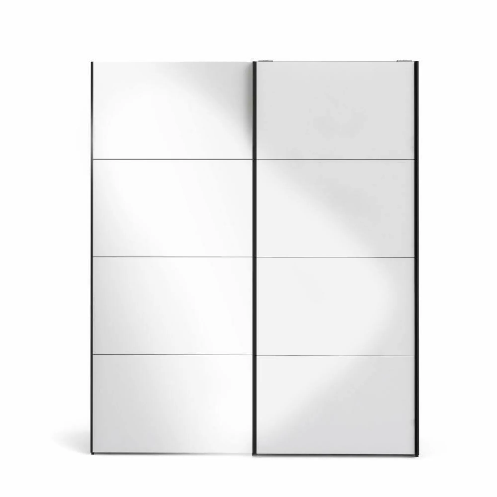 Guardaroba 2 ante Paeng, 61x182 h220 cm, Nero e Bianco<Dmora Shop