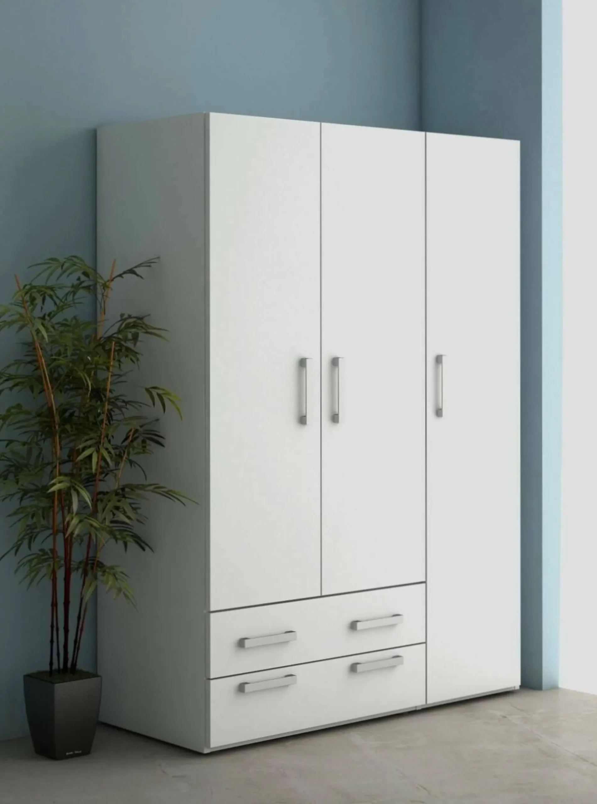 Guardaroba 3 ante Pama, 120x52h170 cm,<Dmora Clearance