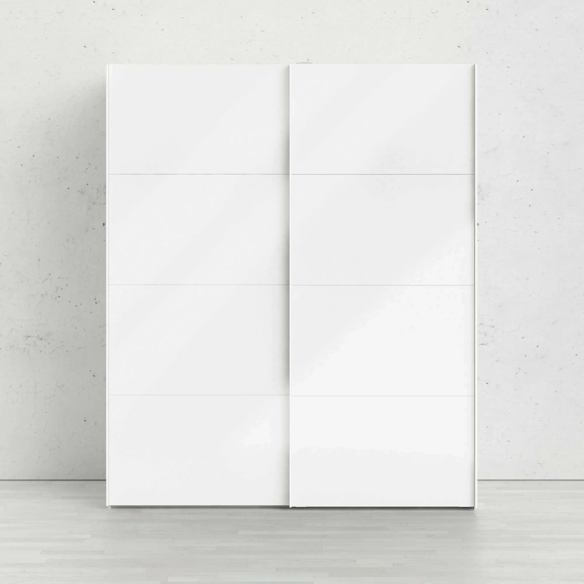 Guardaroba 2 ante Portlouis, 182x62 h220 cm, Bianco<Dmora Best