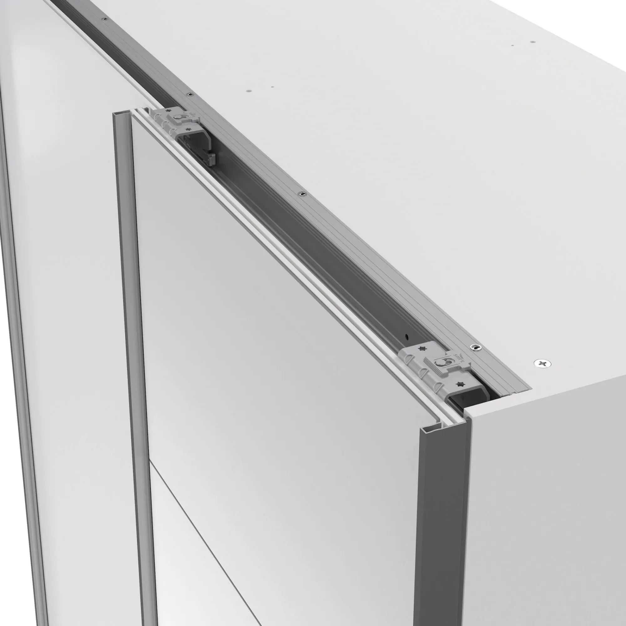 Guardaroba 2 ante Seraphine, 61x150 h200 cm, Bianco<Dmora Online