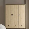 Guardaroba 3 ante Virgil, 60x150 h200 cm,<Dmora Cheap