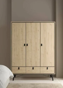 Guardaroba 3 ante Virgil, 60x150 h200 cm,<Dmora Cheap