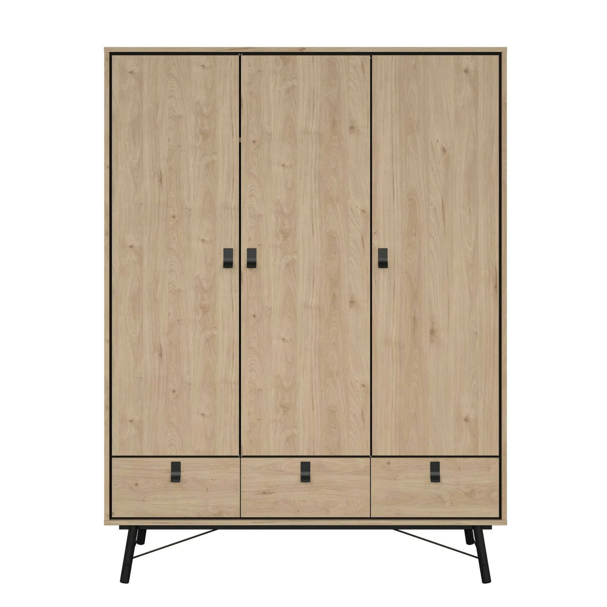 Guardaroba 3 ante Virgil, 60x150 h200 cm,<Dmora Cheap