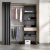 Guardaroba Arim, 160x50h205 cm, Rovere e Antracite<Dmora Cheap