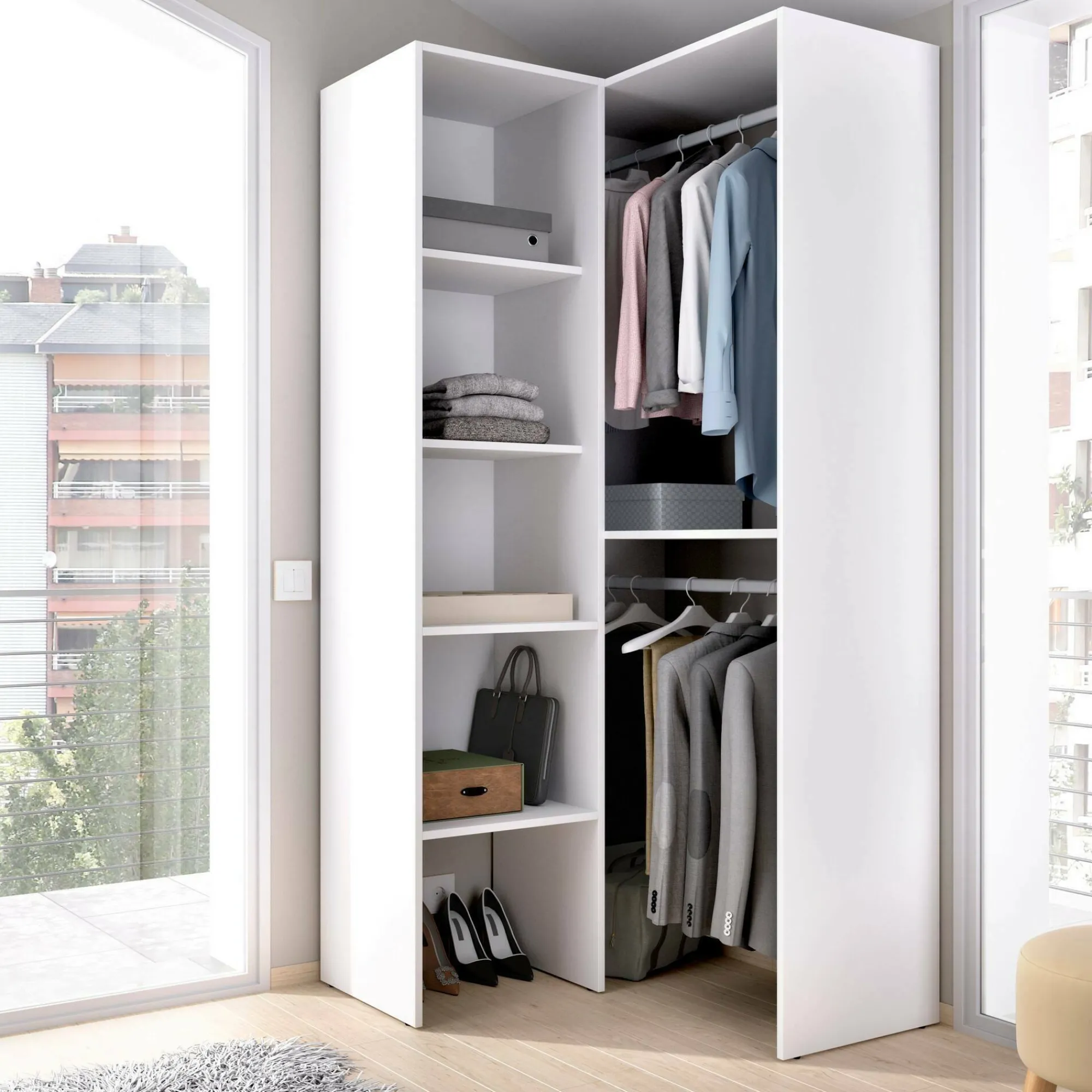 Guardaroba Arpagone, 79x88h186 cm,<Dmora Sale
