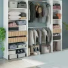 Guardaroba Ary, 196x40h187 cm, Bianco e Rovere<Dmora Discount
