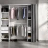 Guardaroba Era, 180x50h205 cm, Bianco e Grigio<Dmora Best Sale