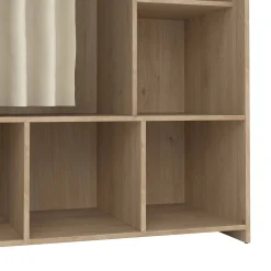 Guardaroba grande Jal, 48x105 h180 cm, Rovere e Beige<Dmora Cheap