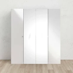 Guardaroba grande Keila, 196x60 h219 cm, Bianco<Dmora Shop