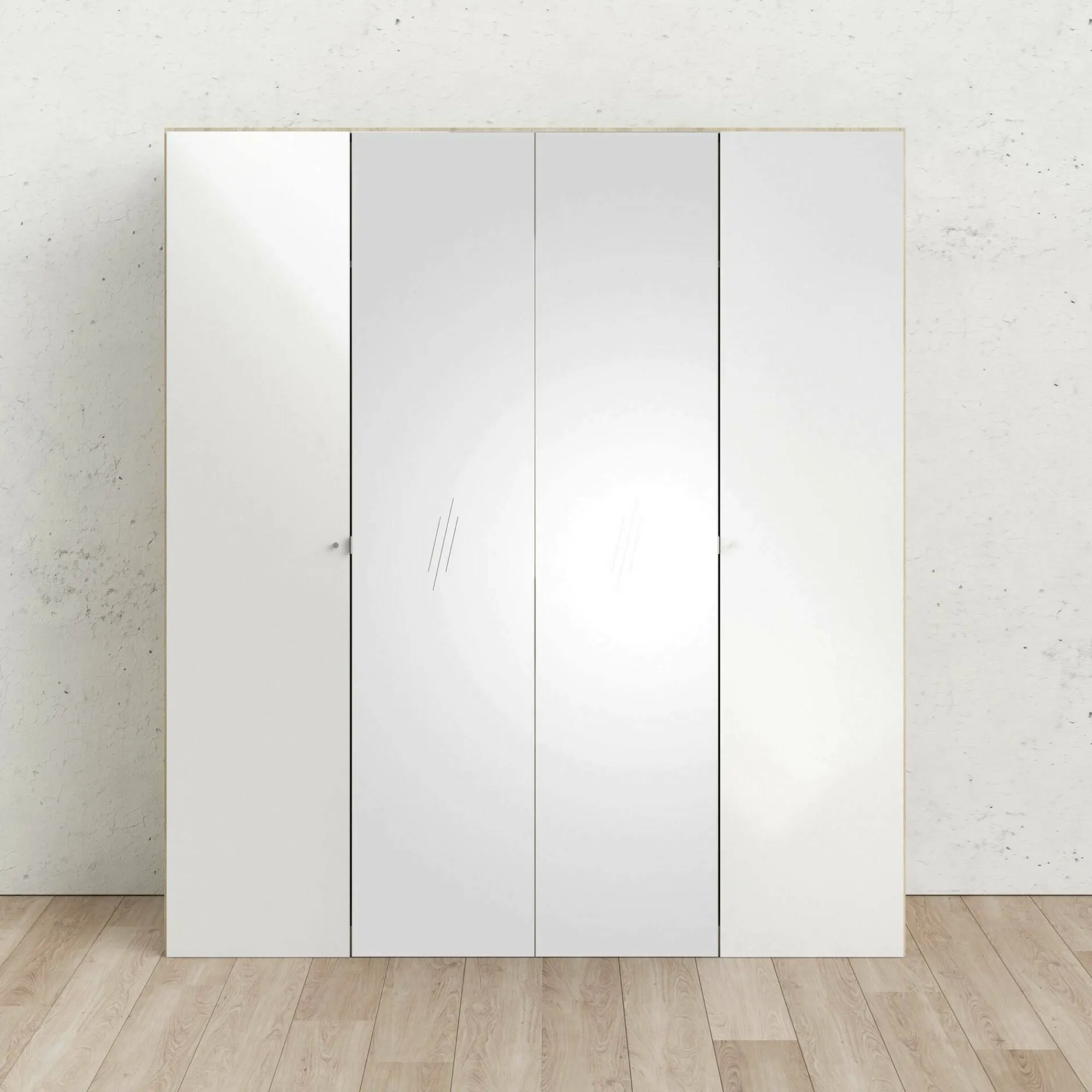 Guardaroba grande Keila, 196x60 h219 cm, Quercia e Bianco<Dmora Best