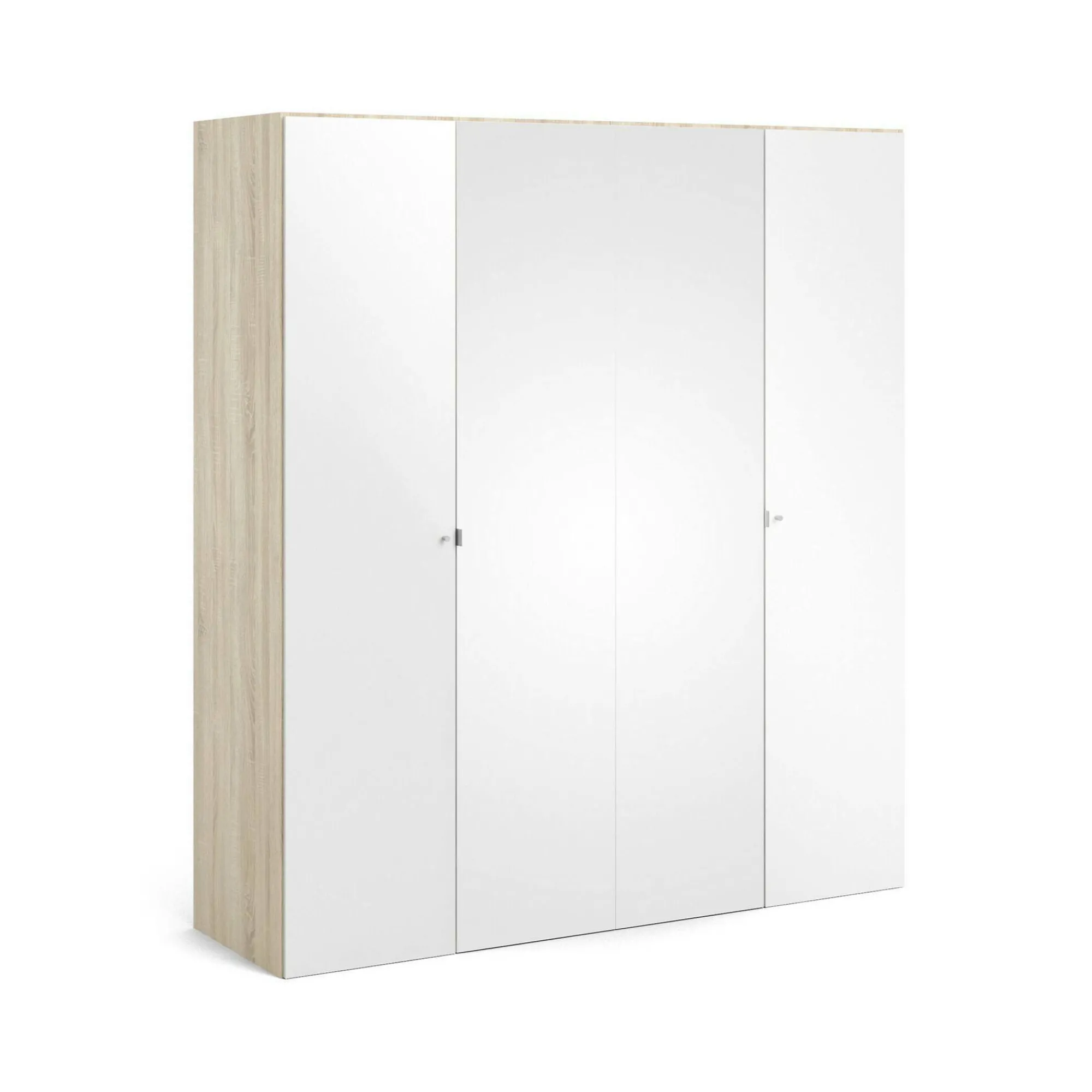 Guardaroba grande Keila, 196x60 h219 cm, Quercia e Bianco<Dmora Best