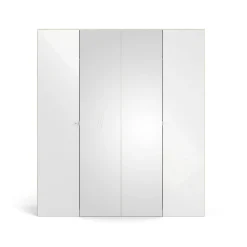 Guardaroba grande Keila, 196x60 h219 cm, Quercia e Bianco<Dmora Best
