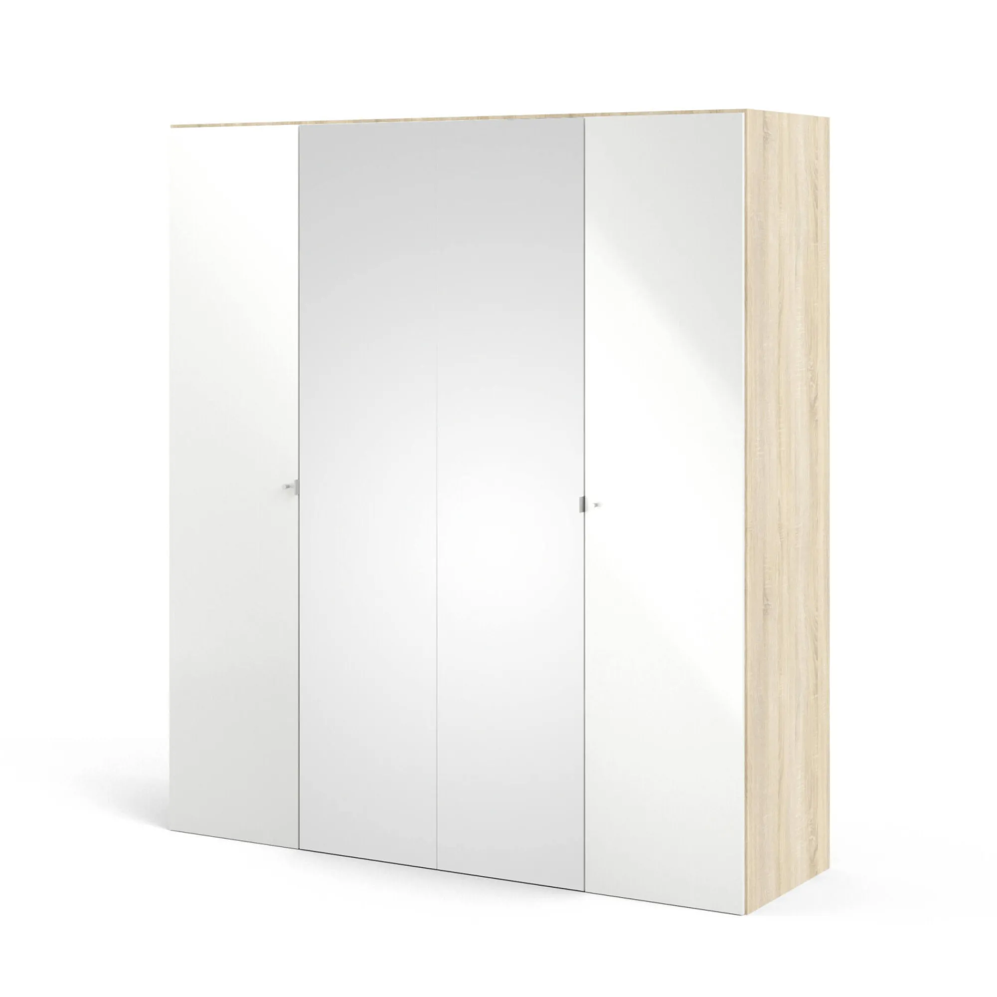 Guardaroba grande Keila, 196x60 h219 cm, Quercia e Bianco<Dmora Best