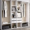 Guardaroba grande Mala, 196x45 h205 cm, Bianco e Rovere<Dmora Cheap