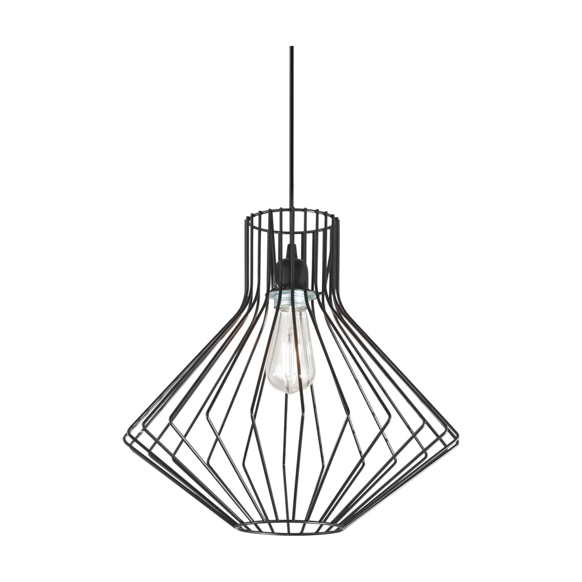 Ideal-Lux - Lampada a sospensione AMPOLLA-4 SP1 , Made in Italy, 40 x 40 x h62 cm,<Dmora New