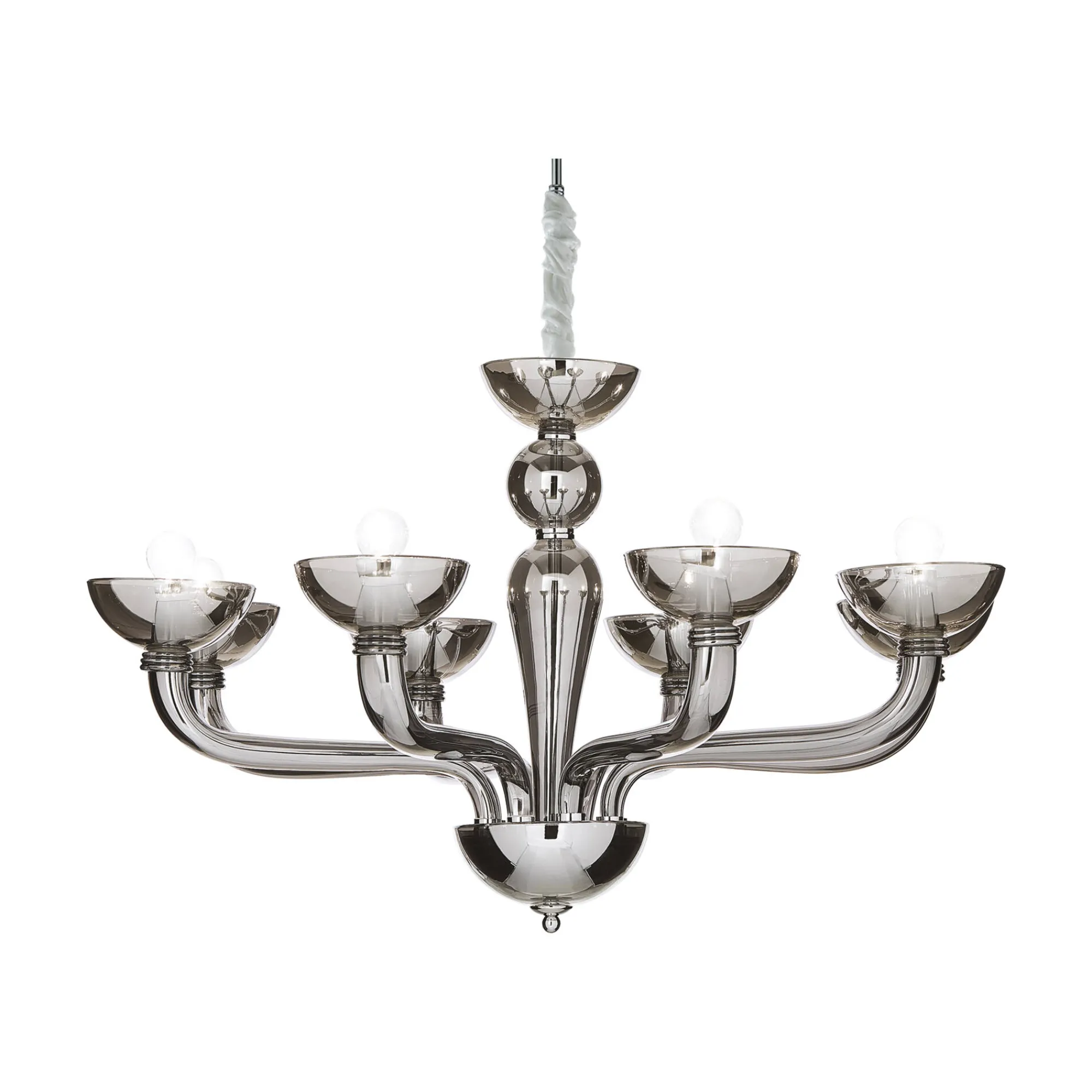Ideal-Lux - Lampada a sospensione CASANOVA SP8 FUME', 88 x 88 x h76 cm,<Dmora New