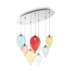 Ideal-Lux - Lampada a sospensione CLOWN SP7 COLOR, 80 x 30 x h49 cm,<Dmora Online