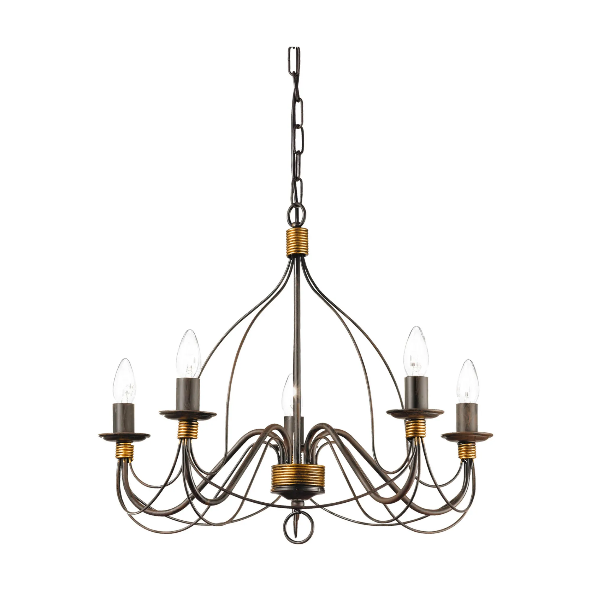 Ideal-Lux - Lampada a sospensione CORTE SP5 , Made in Italy, 64 x 64 x h70 cm,<Dmora Best