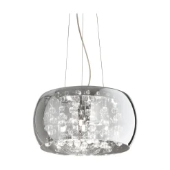 Ideal-Lux - Lampada a sospensione AUDI-80 SP5 FUME', 40 x 40 x h45 cm,<Dmora Hot