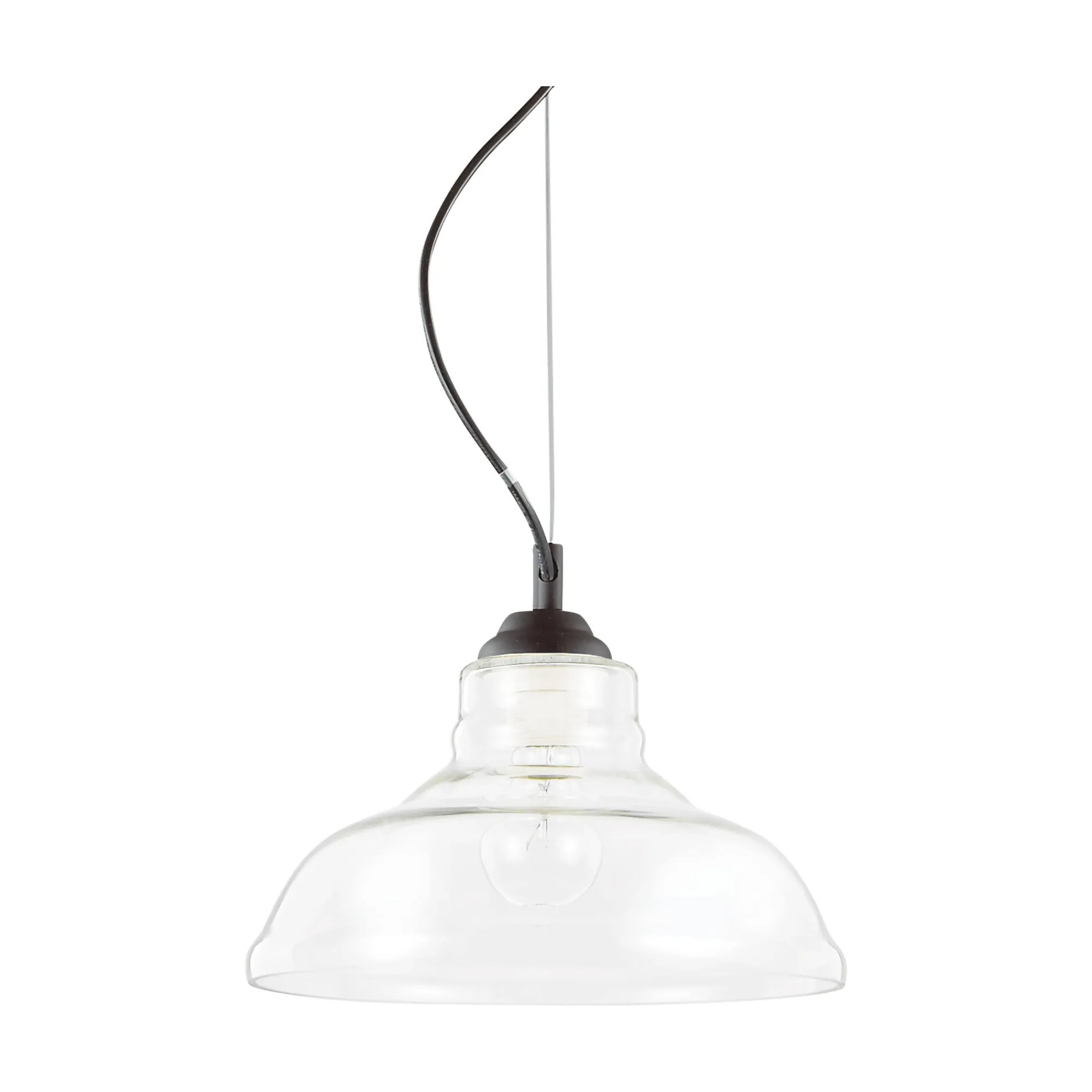 Ideal-Lux - Lampada a sospensione BISTRO' SP1 PLATE , 28 x 28 x h40 cm,<Dmora Shop