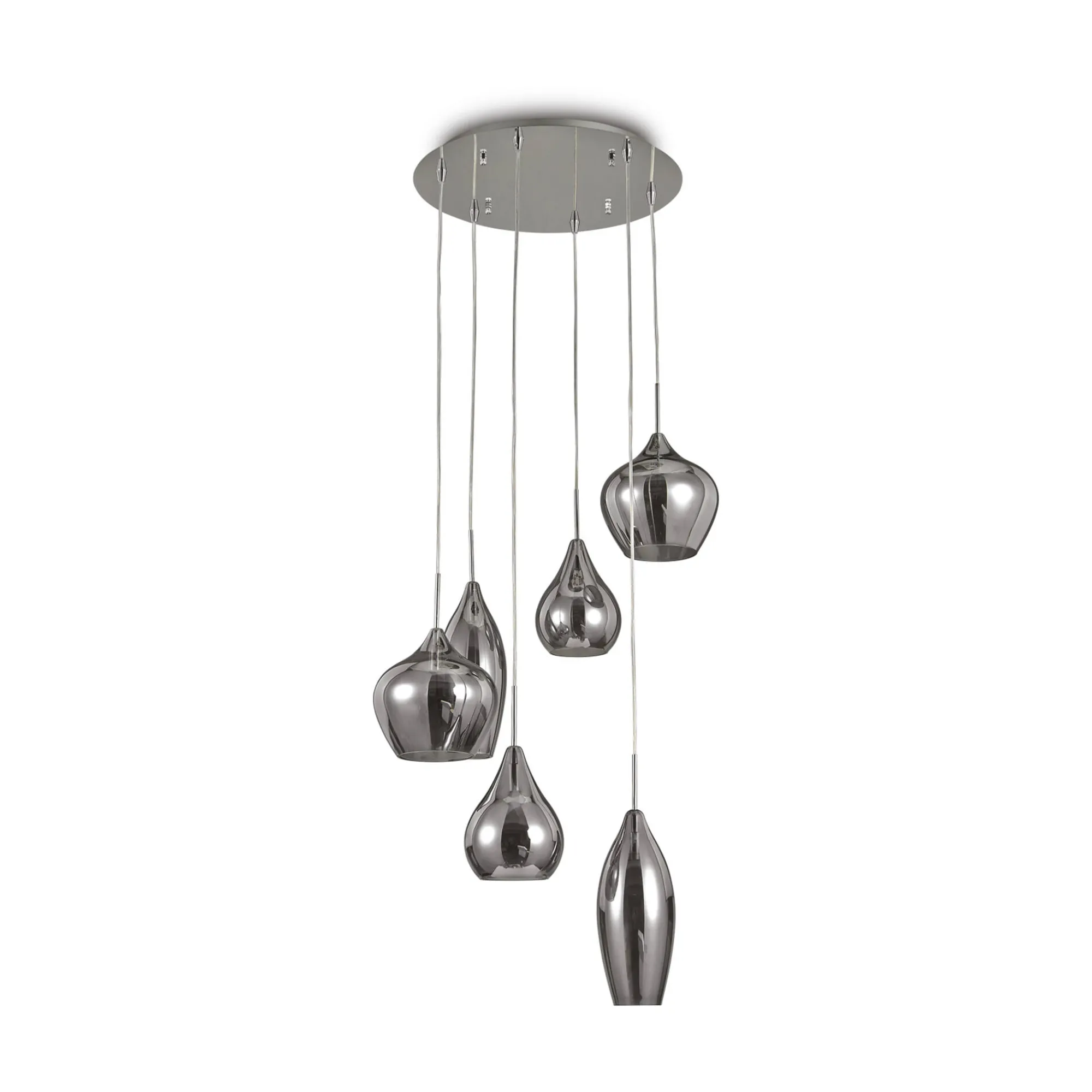 Ideal-Lux - Lampada a sospensione SOFT SP6 FUME', 60 x 60 x h56 cm,<Dmora Sale