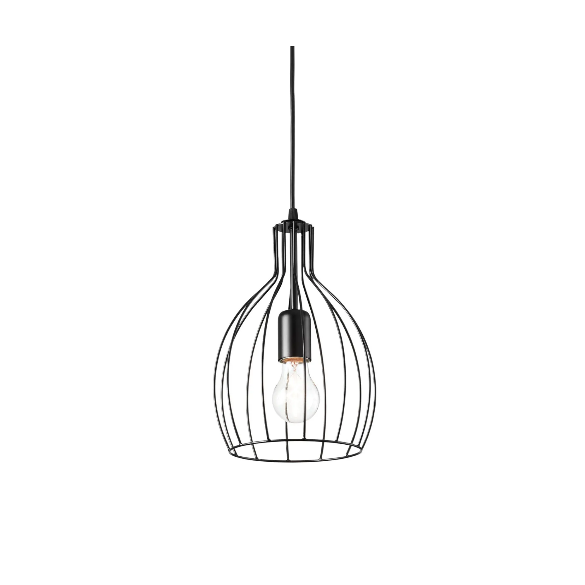 Ideal-Lux - Lampada a sospensione AMPOLLA-2 SP1 , Made in Italy, 21 x 21 x h57 cm,<Dmora Flash Sale