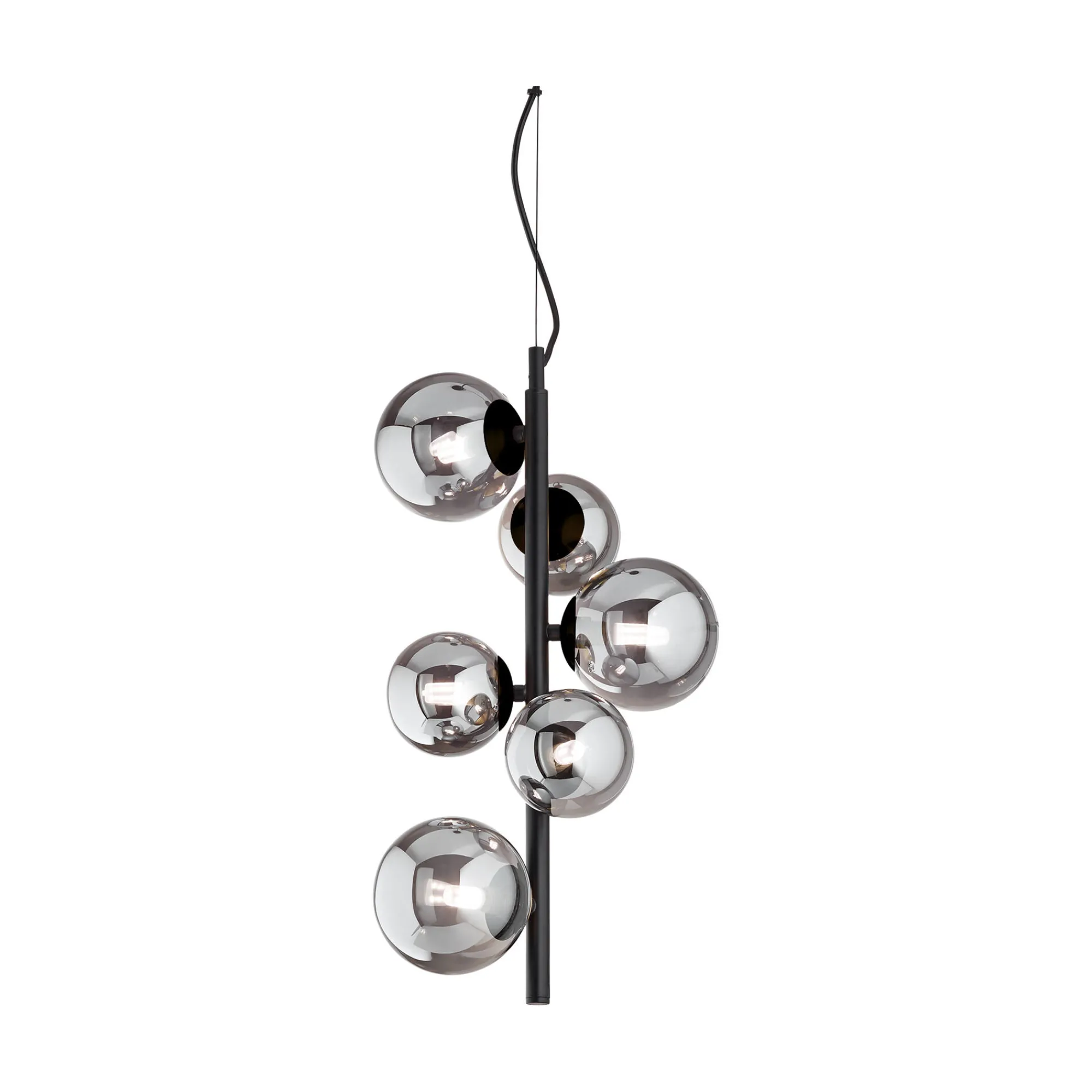 Ideal-Lux - Lampada a sospensione PERLAGE SP6 FUME', 26 x 26 x h77 cm,<Dmora Discount