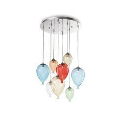 Ideal-Lux - Lampada a sospensione CLOWN SP8 COLOR, 50 x 50 x h49 cm,<Dmora Clearance