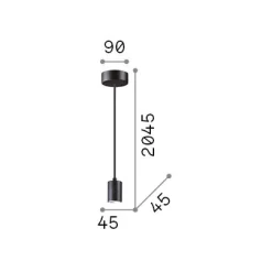 Ideal-Lux - Lampada a sospensione SET UP MSP1 , 5 x 5 x h33 cm,<Dmora Sale