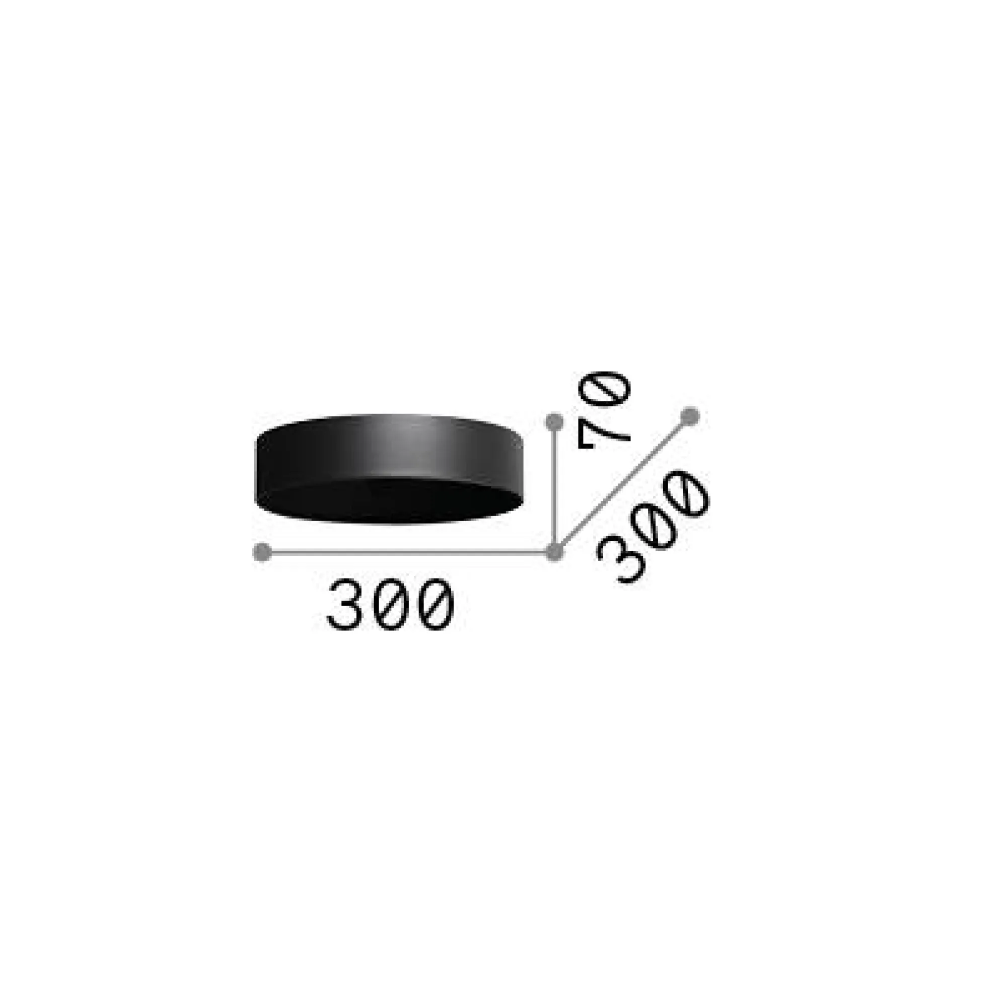 Ideal-Lux - Lampada a sospensione MIX UP SHADE CILINDRO BIG , 30 x 30 x h7 cm,<Dmora Fashion