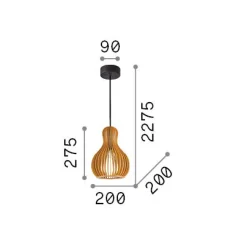 Ideal-Lux - Lampada a sospensione CITRUS-3 SP1, 20 x 20 x h53 cm,<Dmora Best Sale